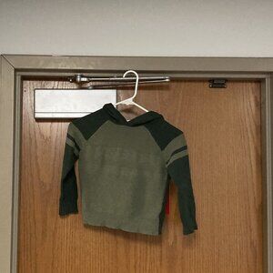 Cat & Jack green sweater hoodie sz 5T